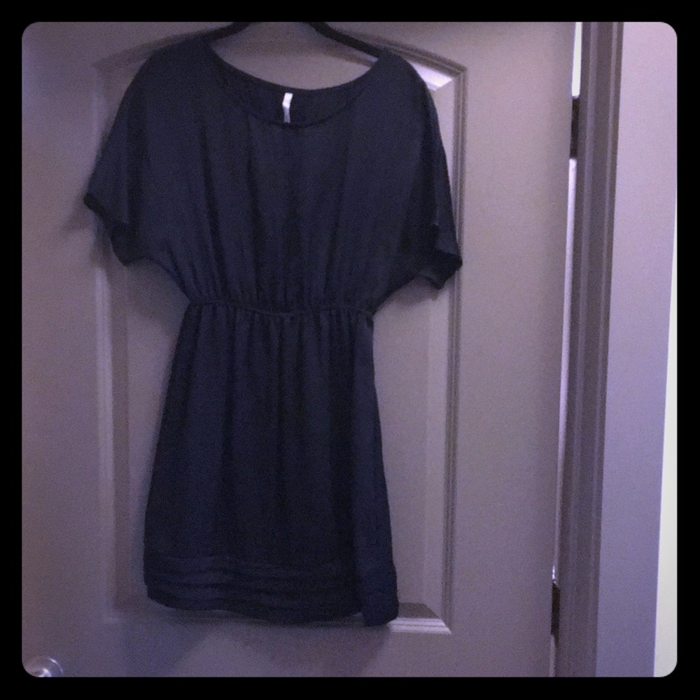Black mini dress